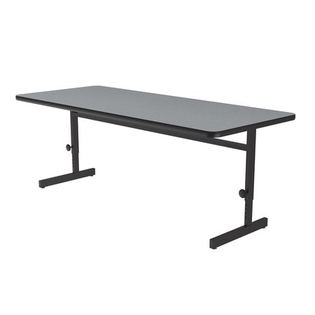 CORRELL Rectangle Econoline Adjustable Height Computer Desk and Training Table, 30" X 60" X 21" to 29" CSA3060-15